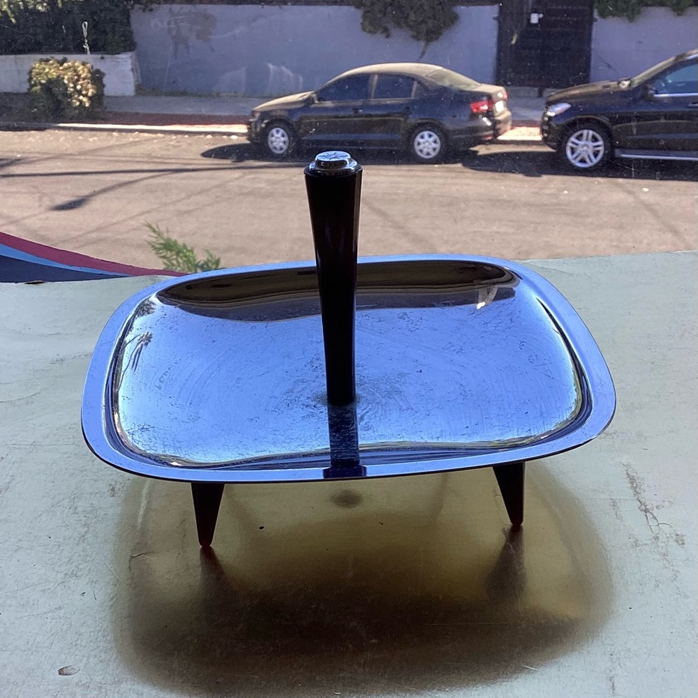 MCM Dish with lucite handle and legs